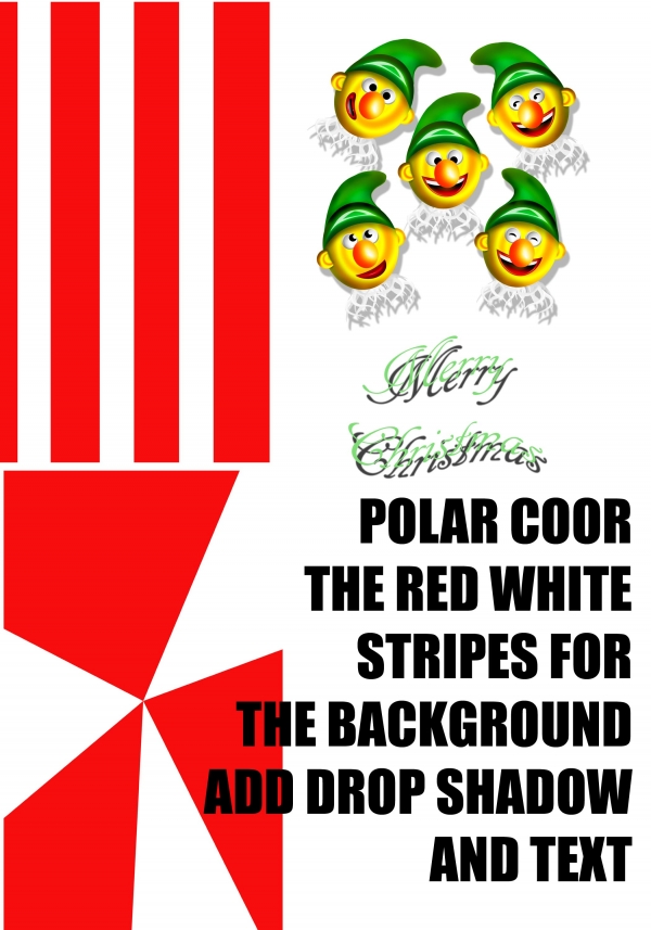 Creation of 5 Elves at Christmas: Step 5